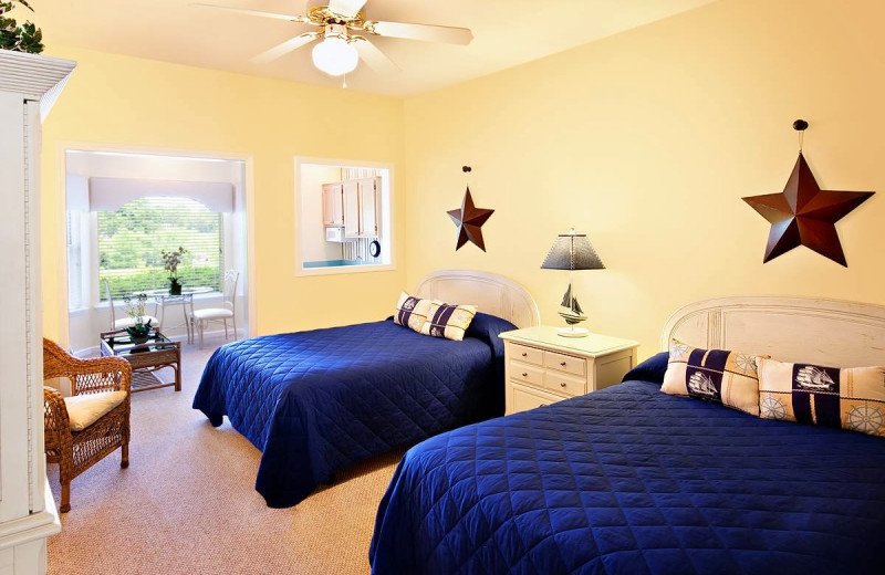 Guest room at Sea Trail Resort.