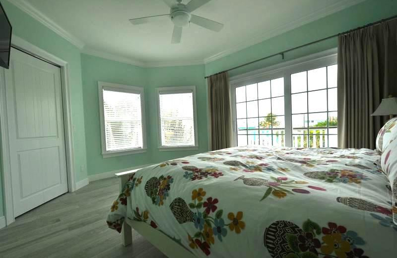 Rental bedroom at Lizzie Lu's Island Retreat.