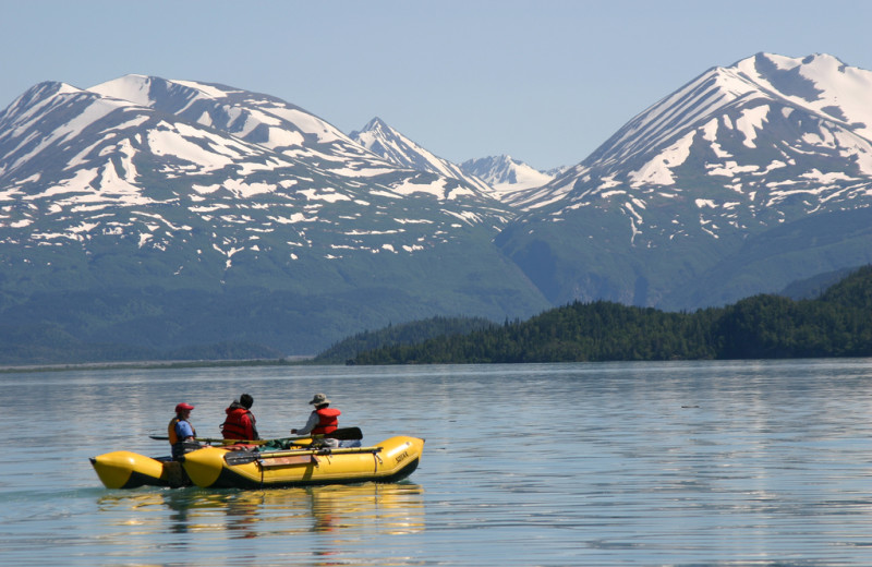 Rafting at Kenai Backcountry Lodge.