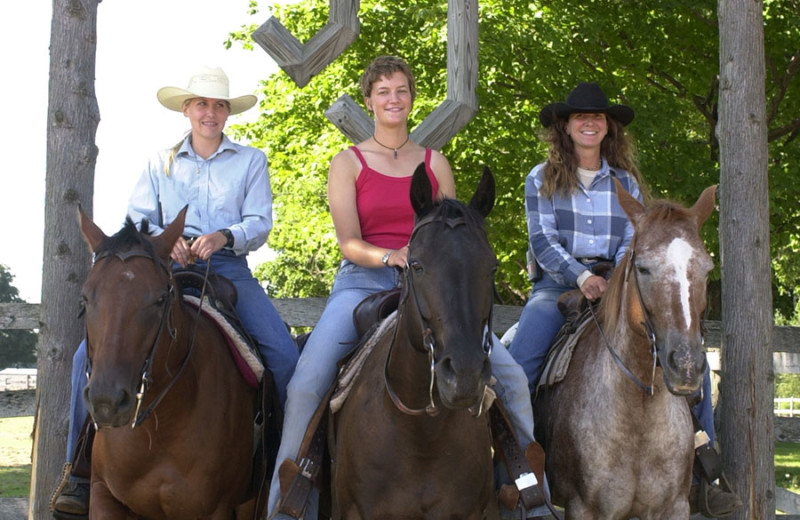 Horseback riding at Double JJ Resort.