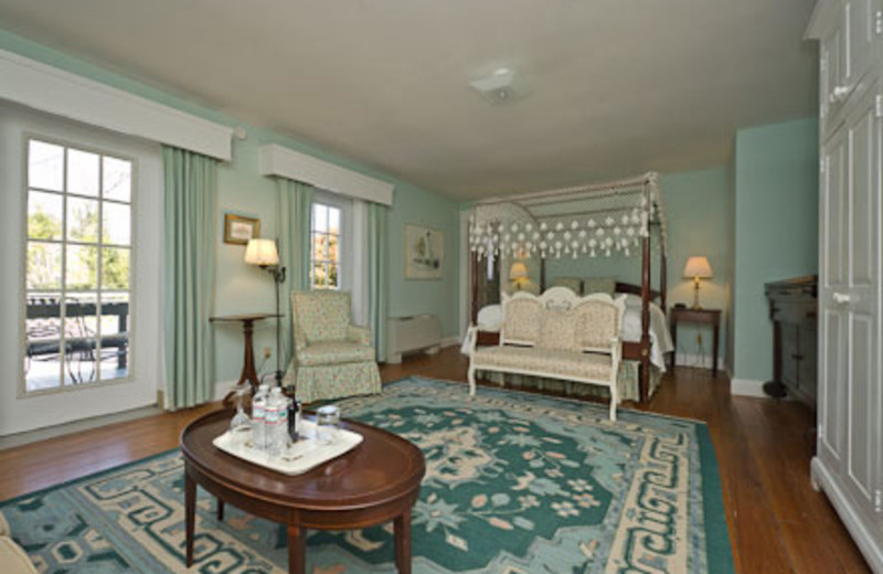 Guest room at The Pack House Inn.