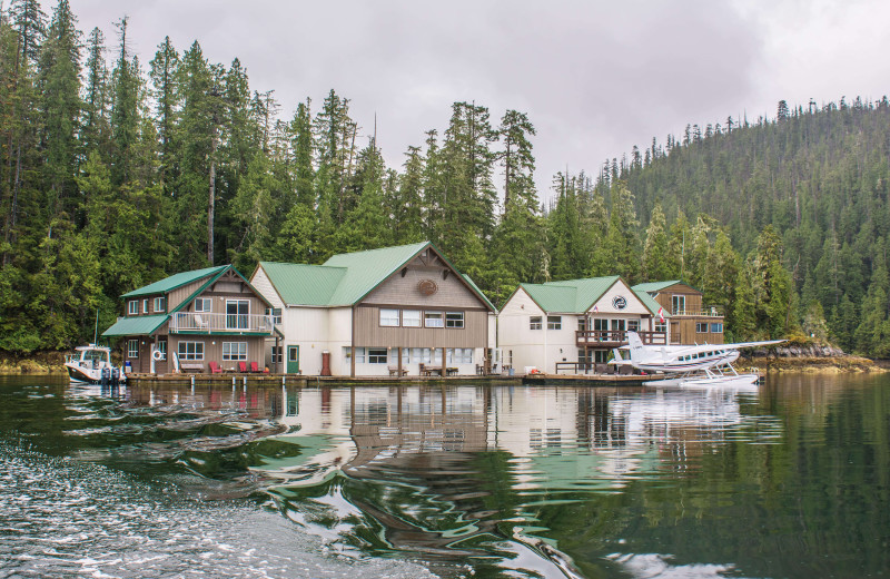 Exterior view of Nootka Wilderness Lodge.