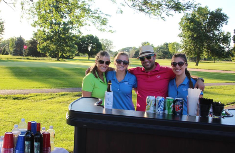 Refreshments at Coachman's Golf Resort.