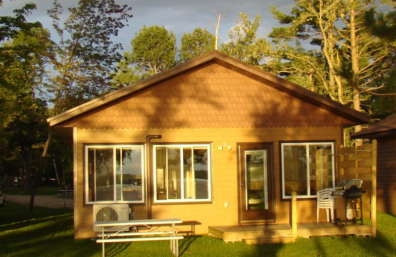 Cabin exterior at Gull Four Seasons Resort.