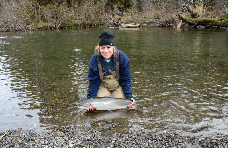 Fishing at Glacier Bear Lodge.