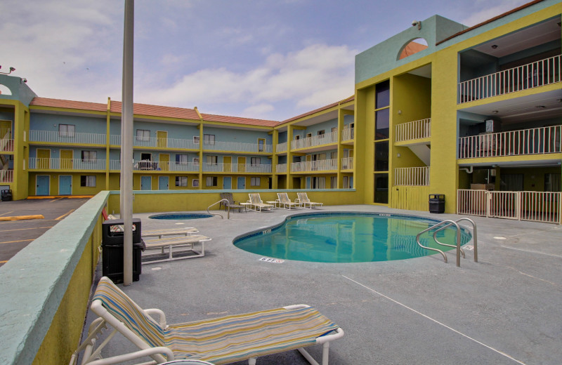 Outdoor pool at WindWater Hotel & Resort.