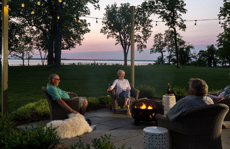 Patio at Great Oak Manor.