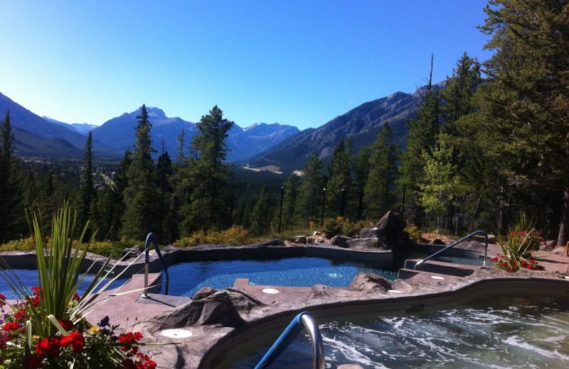 Outdoor pool at Banff Lodging Company.