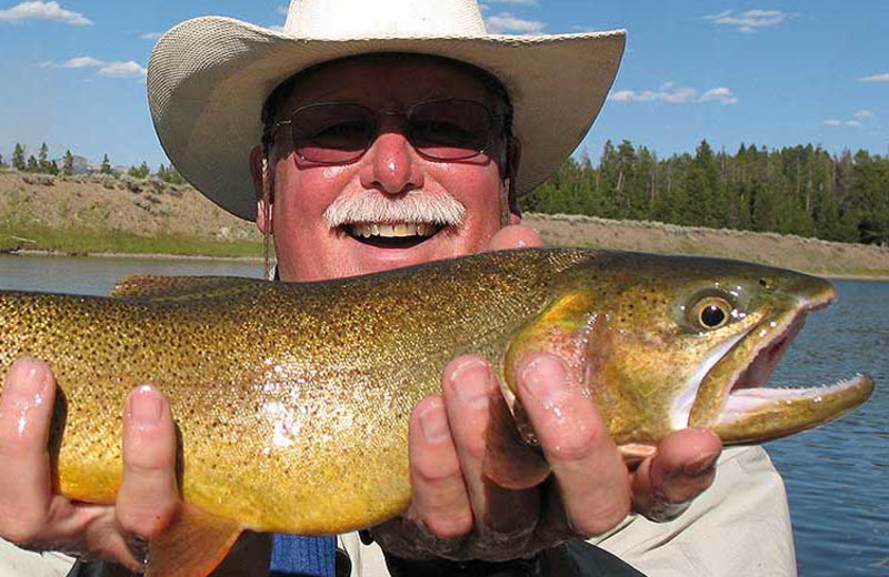 Fishing at Triangle X Ranch.