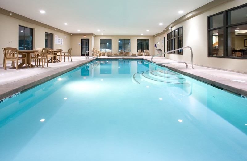 Indoor pool at Holiday Inn Express & Suites Lander.