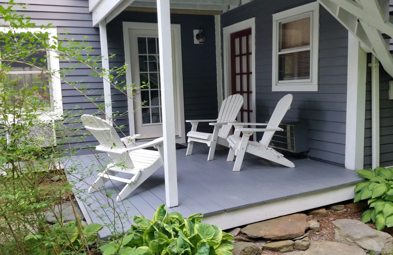 Porch at The Cornell Inn Lenox.