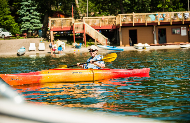 Canoe at Fair Hills Resort.