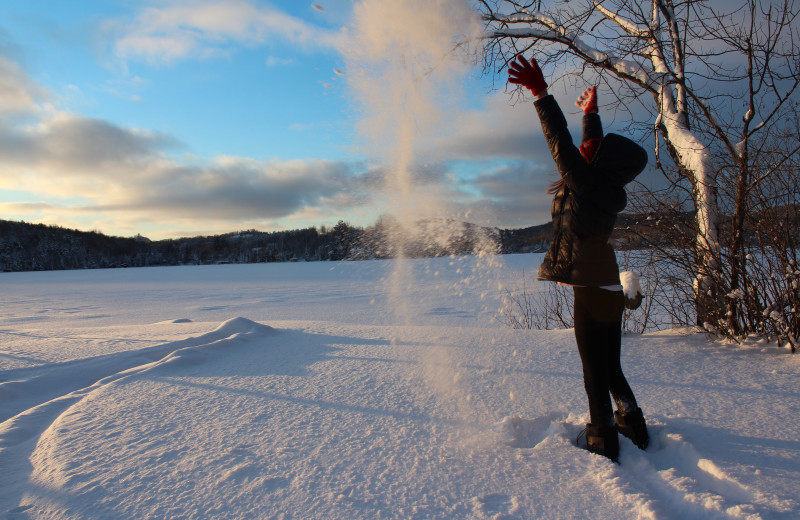 Winter at Tally Ho Inn.