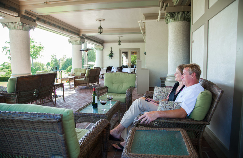 Porch at The Inn at Stonecliffe.