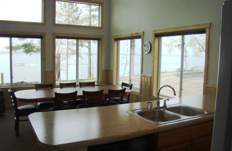 Cabin dining at Gull Four Seasons Resort.