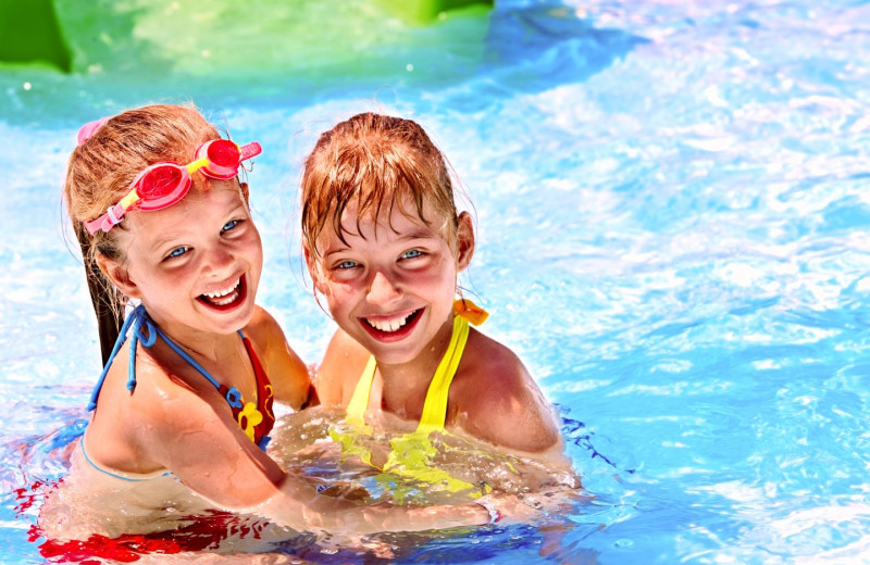 Kids in pool at RiverStone Resort & Spa.