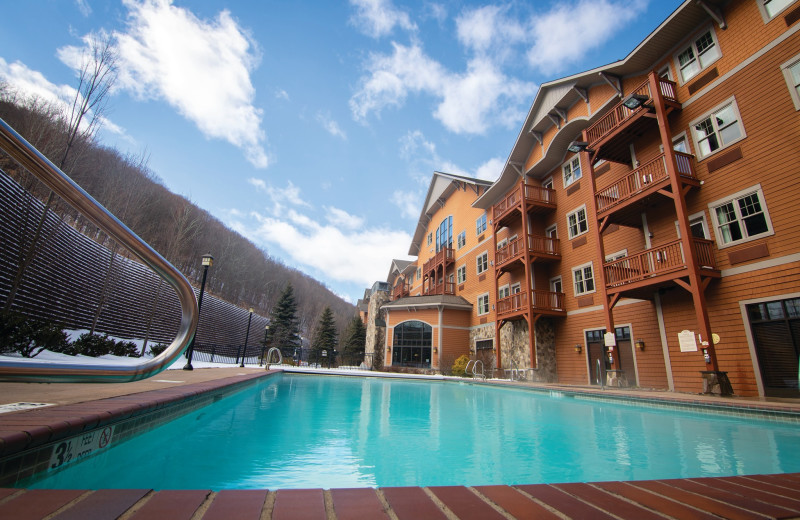 Exterior view of Hunter Mountain Ski Resort.