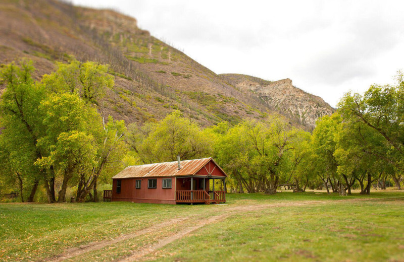 Cabin exterior at Branded Rock Canyon.