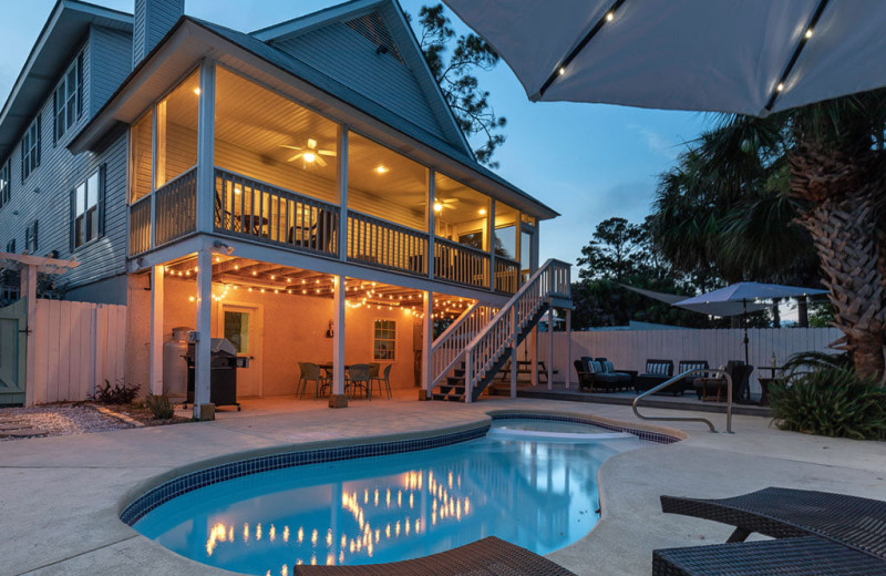 Rental pool at Tybee Vacation Rentals.