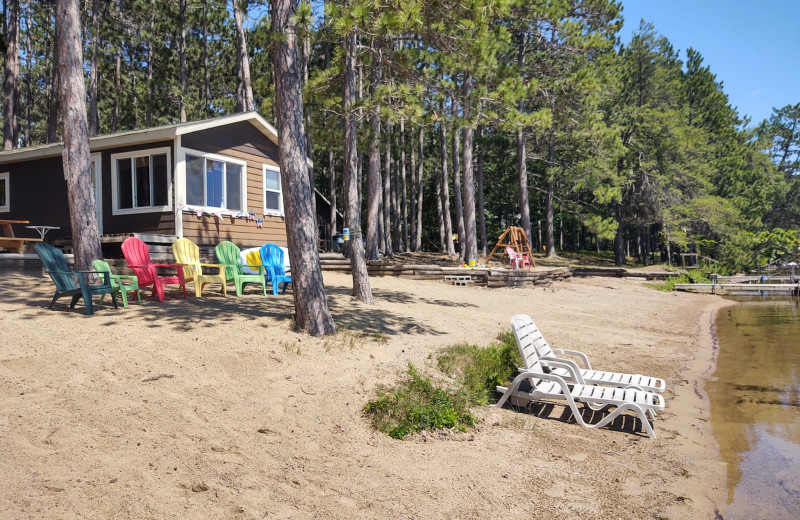 Cabin exterior at Pine Haven Resort.