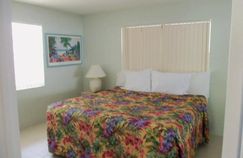 King bedroom at Coral Bay Resort. 