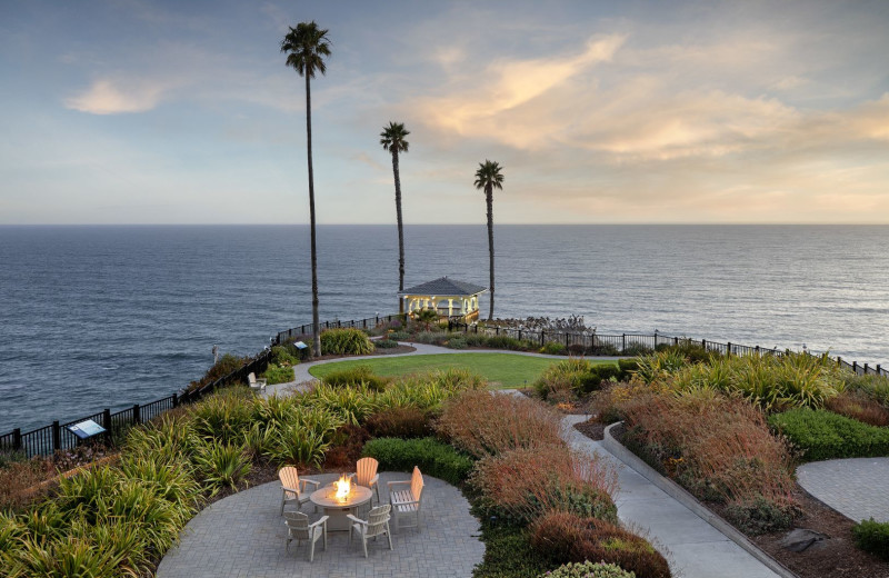 Patio at Shore Cliff Hotel.