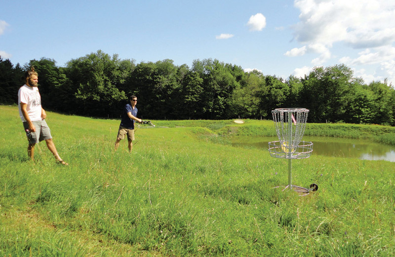 Disc golf at Trapp Family Lodge.