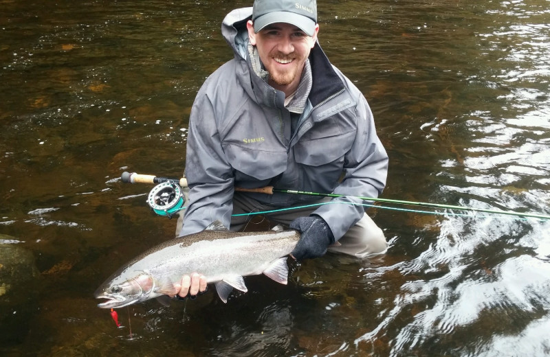 Fishing at The Fireweed Lodge.