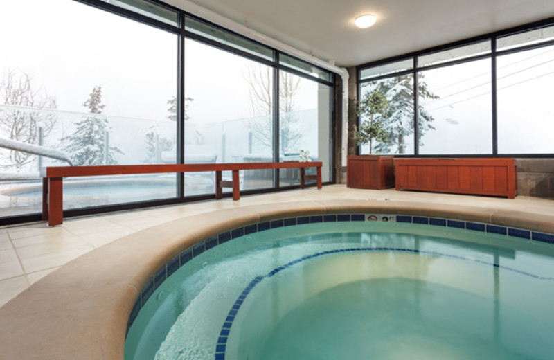 Indoor pool at Alta's Rustler Lodge.