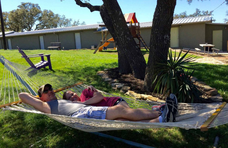 Couple in hammock at Painted Sky Inn.