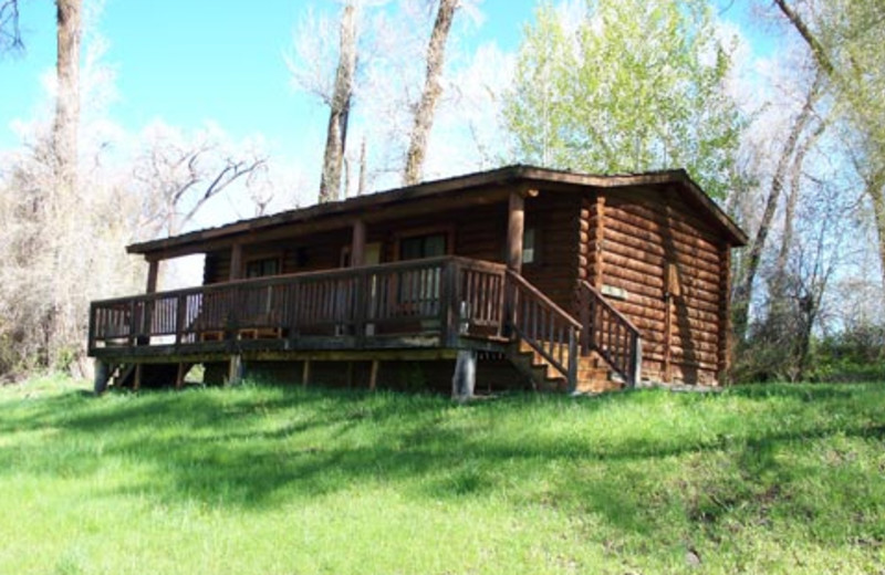 Cabin exterior at The Lodge at Palisades Creek.