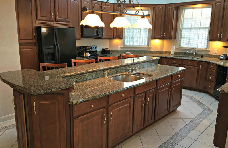 Guest kitchen at Nordic Village Resort.