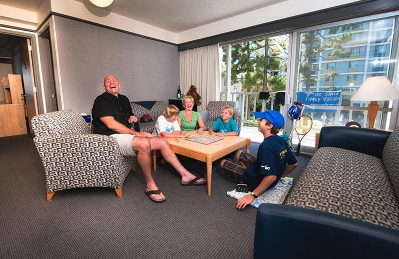 Guest room at UCSB Family Vacation Center.