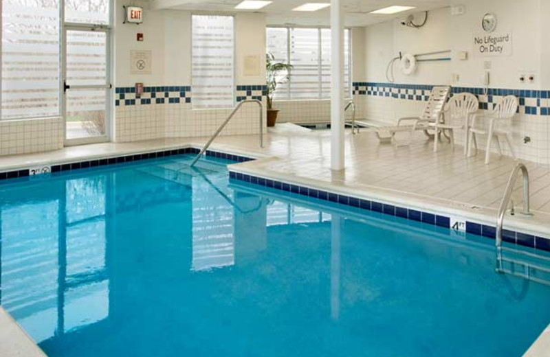 Indoor pool at Fairfield Inn & Suites Chicago Lombard.