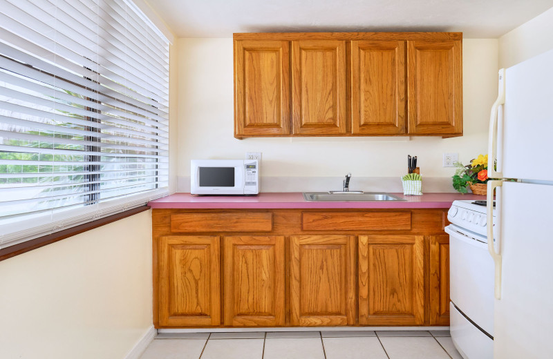 Guest room at Rock Reef Resort.