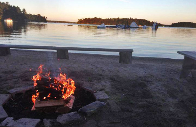 Fire pit at Clevelands House.