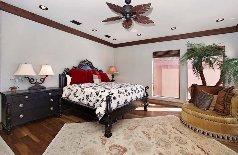 Rental bedroom at Southern Vacation Rentals.