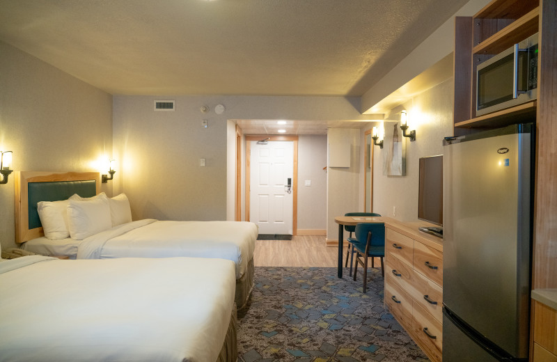 Guest room at Tunnel Mountain Resort