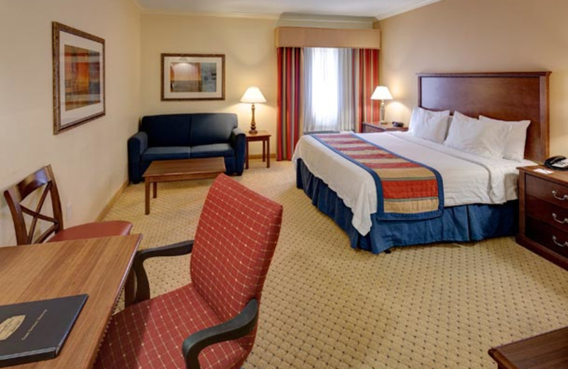 Guest room at TownePlace Suites San Antonio Northwest.