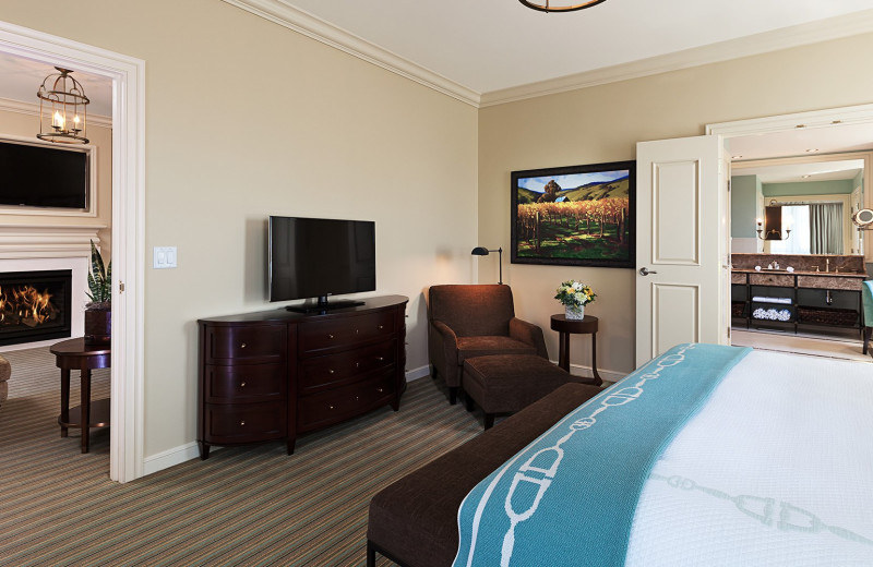 Guest room at Salamander Resort & Spa.