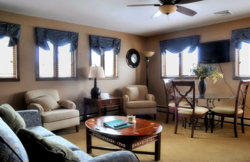 Guest suite at Water's Edge Inn & Conference Center.