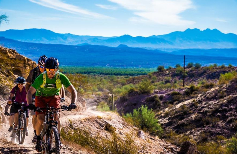 Biking at Inn at Eagle Mountain.