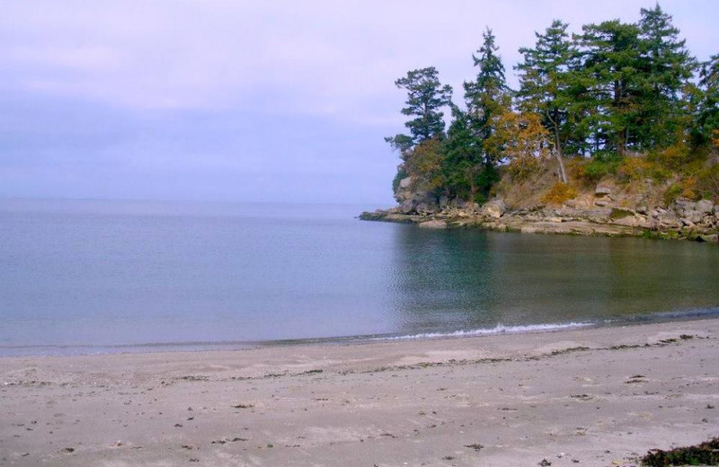 Beach at Galiano Oceanfront Inn and Spa.