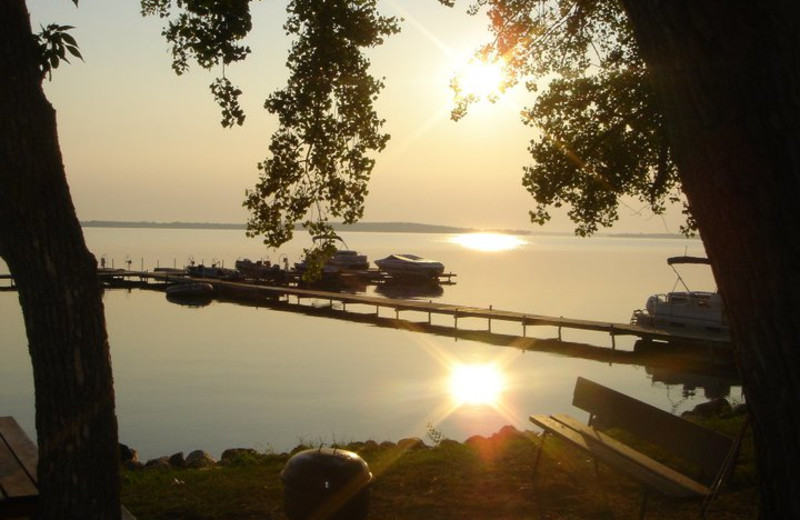 Sunrise at Sand Bay Resort.