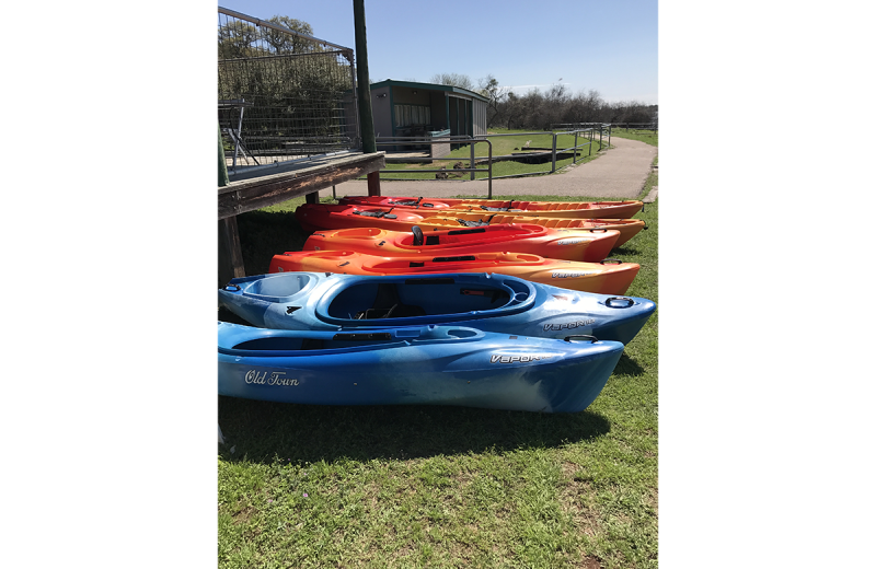 Kayaks at Canyon of the Eagles.