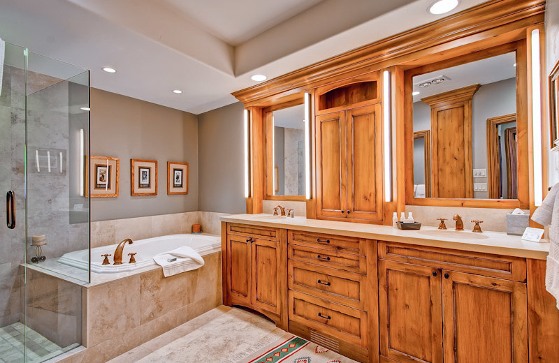 Rental bathroom at Beaver Creek Rentals by Owner.