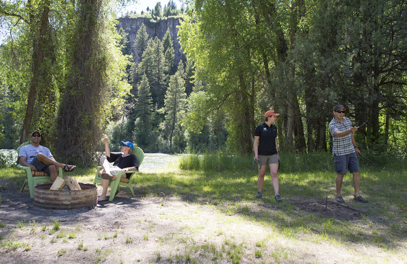 Group camp at South Fork Lodge.