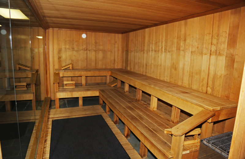 Sauna at Black Bear Lodge.