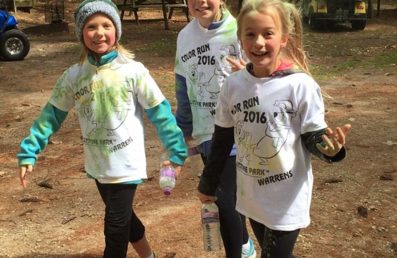 Group at Yogi Bear's Jellystone Park Warrens.