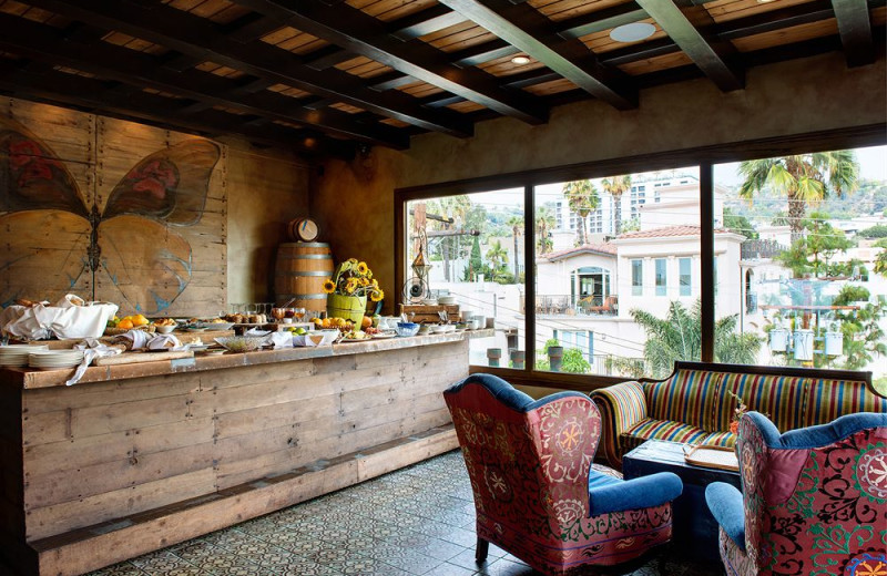 Dining at Petit Ermitage - West Hollywood.